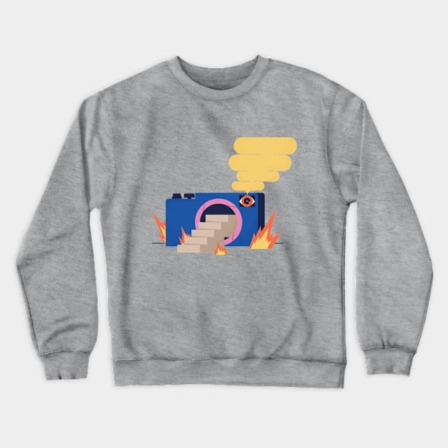 Step Through the Lens Crewneck Sweatshirt by Millihelen Design